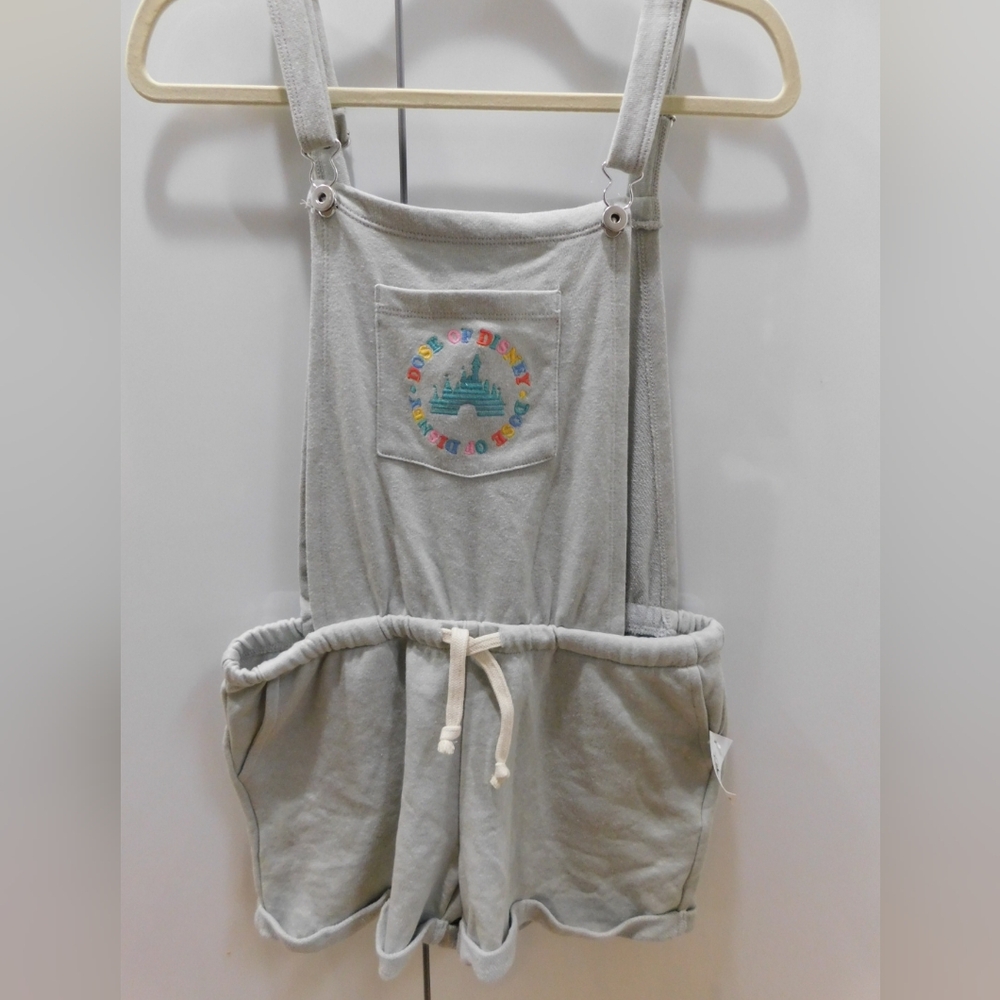 Disney Gray Dungarees with Colorful Castle Logo